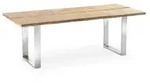 Baumtisch Solid Profilkufe Edelstahl - 220 x 95 cm