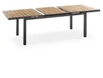 Auszugstisch Nantes - 180/240 x 100 cm, Aluminium anthrazit, Teak geb&uuml;rstet