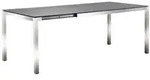Auszugstisch Classic Edelstahl - 160/220 x 100 cm 590 - Dekton kreta