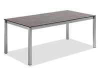 Tisch Velina Edelstahl - 160 x 95 cm HPL Granit-Design