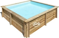 Gre 790000, Gre CITY Echtholzbecken 2,25 x 2,25 x 0,68 m