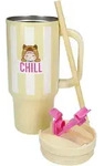 PENFection To Go Becher mit Strohhalm CHILL