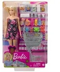 Barbie Puppe mit Einkaufswagen