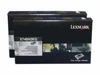 Lexmark X746 Toner Black HY 2 Pack