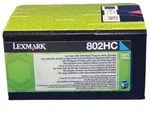 LEXMARK 802HC 80C2HC0 CYAN TONER - 3000 SEITEN F&Uuml;R CX-410DE
