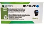 LEXMARK 802HCE 80C2HCE CYAN TONER - 3000 SEITEN F&Uuml;R CX-410DE