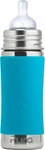 Pura Kiki Edelstahl-Flasche - Baby/Kleinkind 300ml - Aqua Babyaufsatz