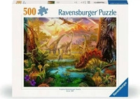 Ravensburger 12000238, Ravensburger Erwachsenenpuzzle 500 Teile - Im Dinoland