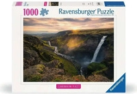 Ravensburger 12000110, Ravensburger Erwachsenenpuzzle 1000 Teile - Haifoss auf Island