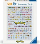 Ravensburger 12000511, Ravensburger Erwachsenenpuzzle 500 Teile - Pok&eacute;mon
