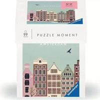 Ravensburger 12001377, Ravensburger Erwachsenenpuzzle 99 Teile - Amsterdam