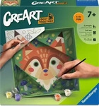 Ravensburger 12023152, Ravensburger CreArt, Malen nach Zahlen Do it together - Fuchs