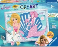 Ravensburger 12023190, Ravensburger CreArt, Malen nach Zahlen Kinder Mermaid Magic -