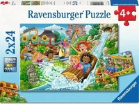 Ravensburger 12004258, Ravensburger Kinderpuzzle 2x24 Teile - Vergn&uuml;gungspark