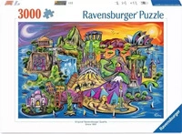 Ravensburger 12001825, Ravensburger Erwachsenenpuzzle 3000 Teile - Sch&auml;tze der Welt