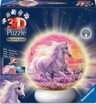 Ravensburger 12008054, Ravensburger 3D Puzzle-Ball Nachtlicht Pferde am Strand