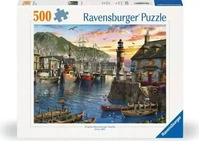 Ravensburger 12000212, Ravensburger Erwachsenenpuzzle 500 Teile - Morgens am Hafen
