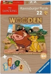 Ravensburger 12004083, Ravensburger WOODEN Puzzle Kids 22 Teile - Disney Der K&ouml;nig