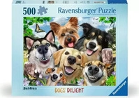 Ravensburger 12000532, Ravensburger Erwachsenenpuzzle 500 Teile - Selfie Dogs Delight