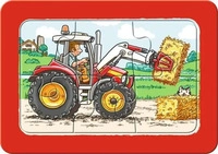 Ravensburger 06573, Ravensburger Kinderpuzzle 6 Teile - Bagger, Traktor und Kipplader