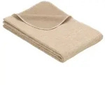 Ibena Kuscheldecke Lausanne 140 x 200 cm Baumwolle Beige
