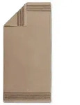 Vossen Duschtuch Cult de Luxe 67 x 140 cm Baumwolle Braun Hellbraun