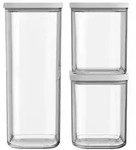 Mepal Vorratsdose Modula 3tlg. Kunststoff Transparent Klar