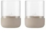 blomus Windlicht Calma 2tlg. Beton Braun