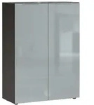 Germania Schuhschrank Genova Glas Silbergrau