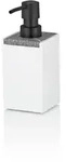 Kela Seifenspender Cube Polyresin Wei&szlig;