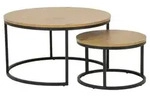 Actona Couchtisch Spiro Holzoptik Braun Wildeiche hell