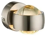 Globo LED-Wandleuchte Randi Metall Silber Nickel matt