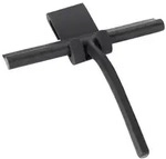 SCH&Ouml;NER WOHNEN-Kollektion Badwischer Mondine 2,5 x 21 cm Silikon Schwarz
