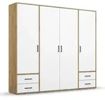 rauch BLUE Kleiderschrank Voyager 187 x 194 cm Dekor Alpinwei&szlig; / Eiche Artisan