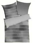 kaeppel Satin-Bettw&auml;sche Timeless 135 x 200 cm Satin Grau Zinn