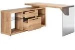 Jahnke Eckschreibtisch LUX C 150 E Braun Eiche