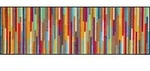 Wash & Dry Fu&szlig;matte Mikado Stripes 60 x 180 cm Polyamid Bunt