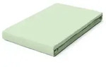 schlafgut Spannbettlaken Premium 90-100 x 190-220 cm Baumwolle Green 90 200