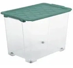 Rotho Aufbewahrungsbox Evo Safe 65l Kunststoff Gr&uuml;n XL (Extra Large)