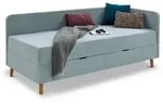 meise.m&ouml;bel Polsterliege Cabana 90 x 200 cm Stoff Blau Eisblau