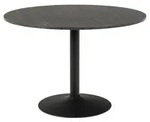 Actona Esstisch Ibiza &Oslash; 110 cm Dekor Schwarz
