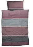Bettw&auml;sche Orsa 135 x 200 cm Satin Rot Beere