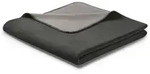 Biederlack Kuscheldecke Doubleface 150 x 200 cm Mischgewebe Grau