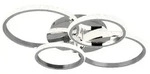 Reality Leuchten LED-Deckenleuchte Cires Metall Silber Chrom