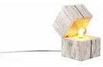 Trio Tischleuchte Treasure Holz Wei&szlig;