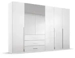 rauch ORANGE Kleiderschrank Montclar 301 x 223 cm Dekor Wei&szlig; / Hochglanz