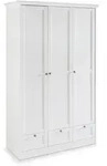 Kleiderschrank Landwood 120 x 200 cm Dekor Wei&szlig;