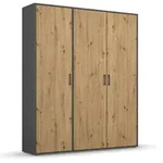 rauch BLUE Kleiderschrank Voyager 140 x 194 cm Holzoptik Artisan-Eiche
