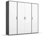 rauch BLUE Kleiderschrank Voyager 187 x 194 cm Dekor Alpinwei&szlig;