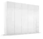 rauch ORANGE Kleiderschrank Purisma 251 x 223 cm Glas Kristallwei&szlig;
